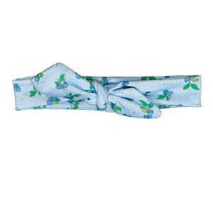 Paperboat Blueberry Print Bow Headband - PRE ORDER