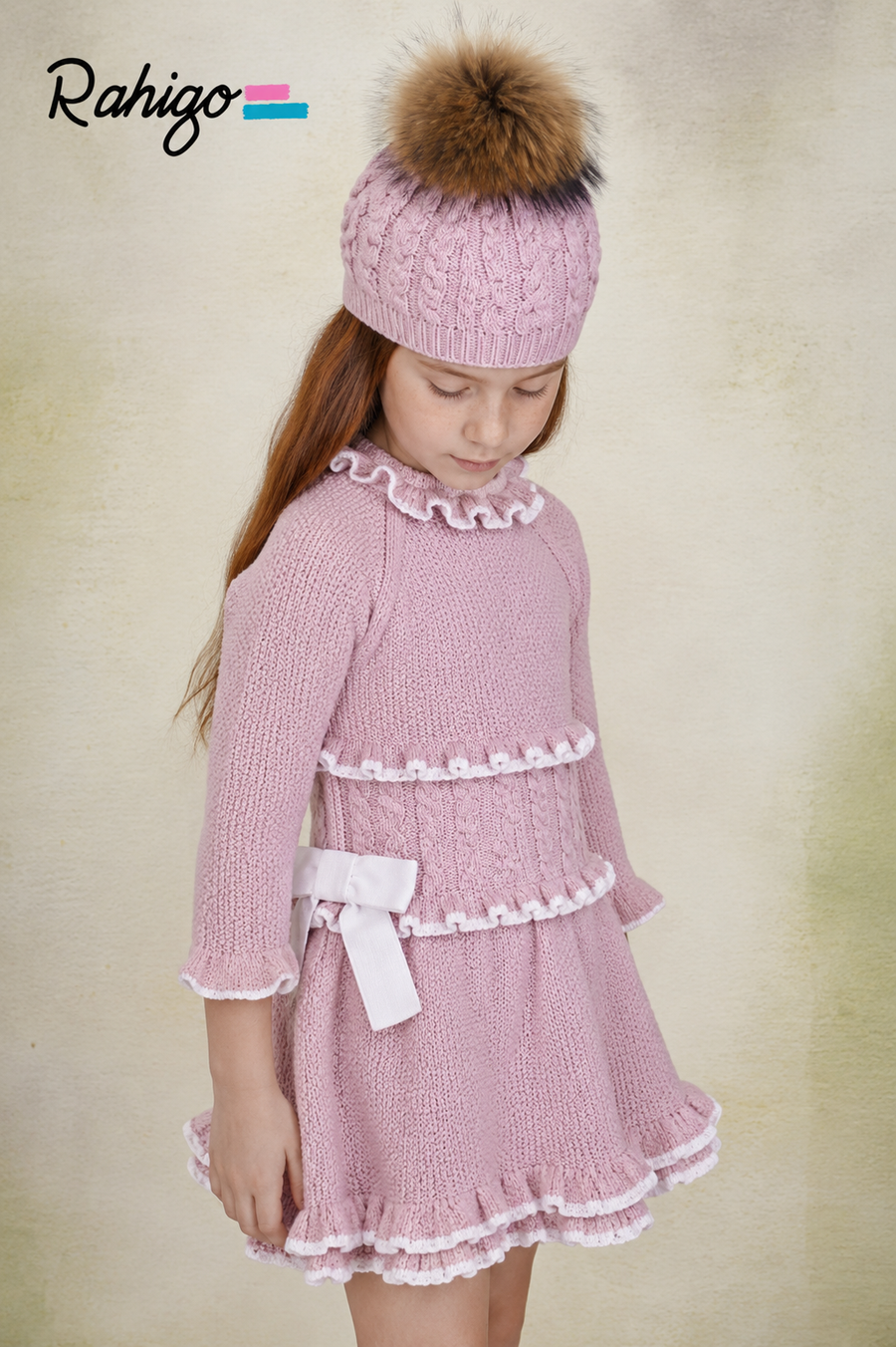 Rahigo Pink & White Dropwaist Dress  - PRE ORDER