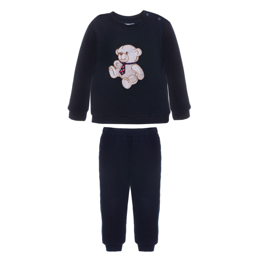 Patachou Navy Blue Teddy Bear Tracksuit