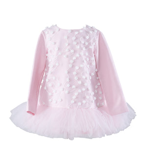 AW23 Daga Pink & White Applique Tutu Dress