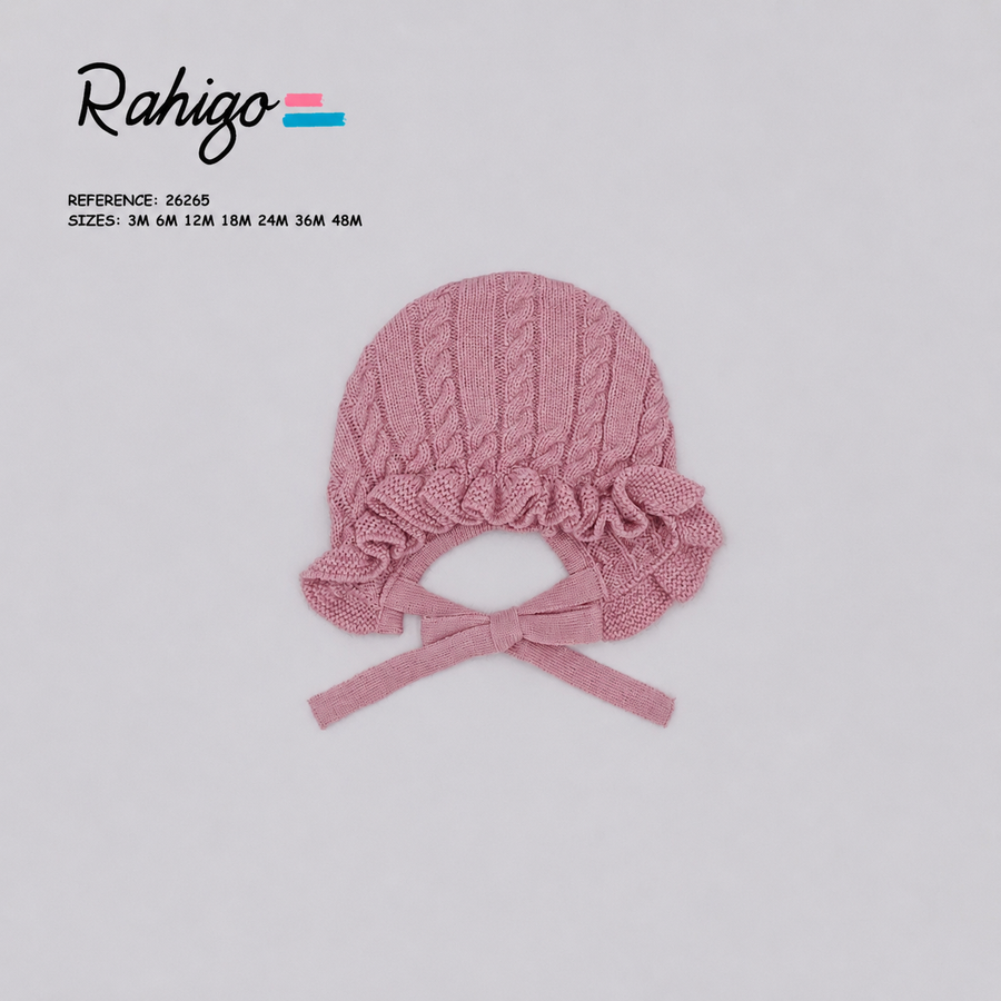 Rahigo Dusky Pink Bonnet - PRE ORDER