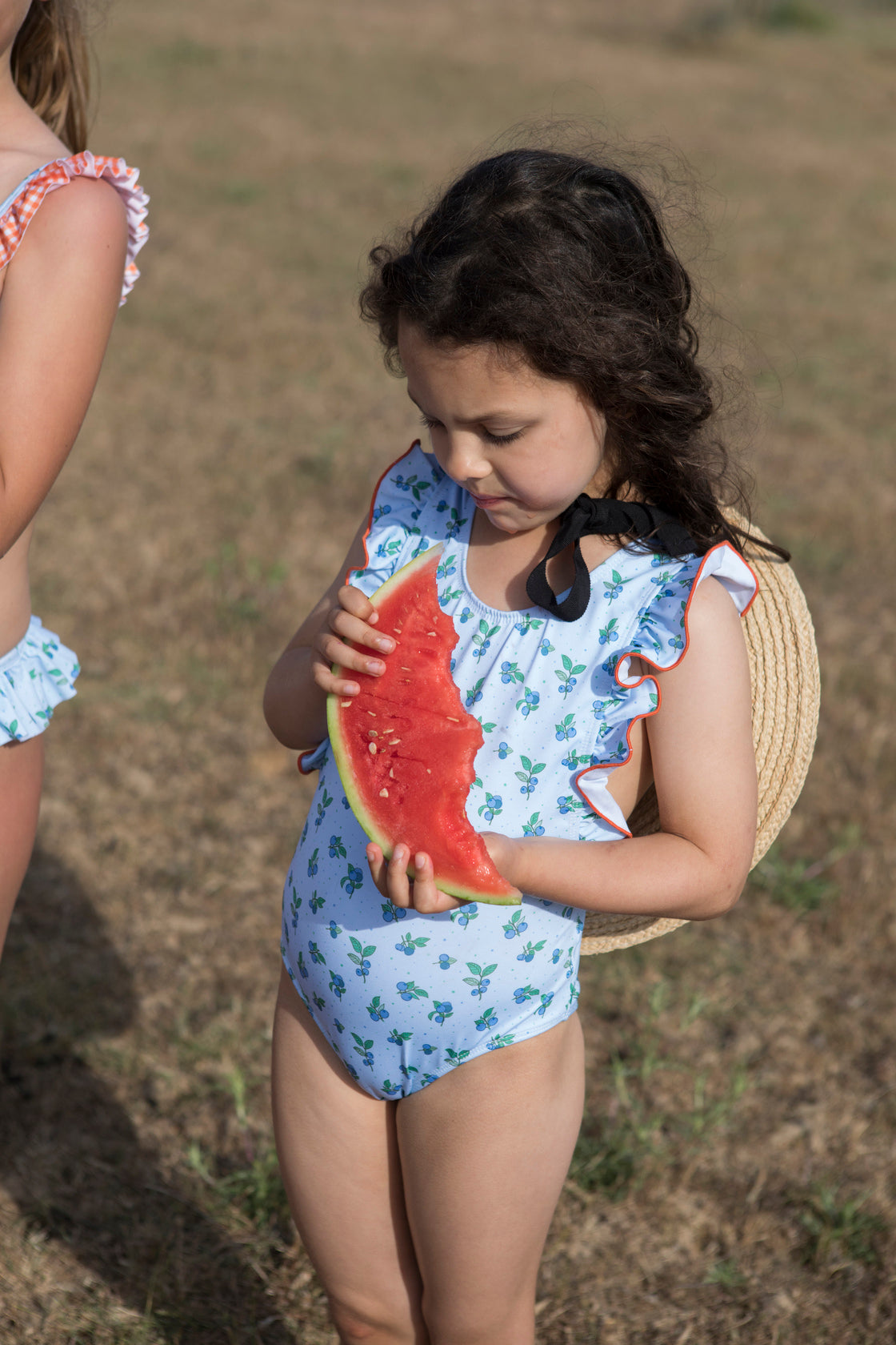 Paperboat Blueberry Print Swimsuit