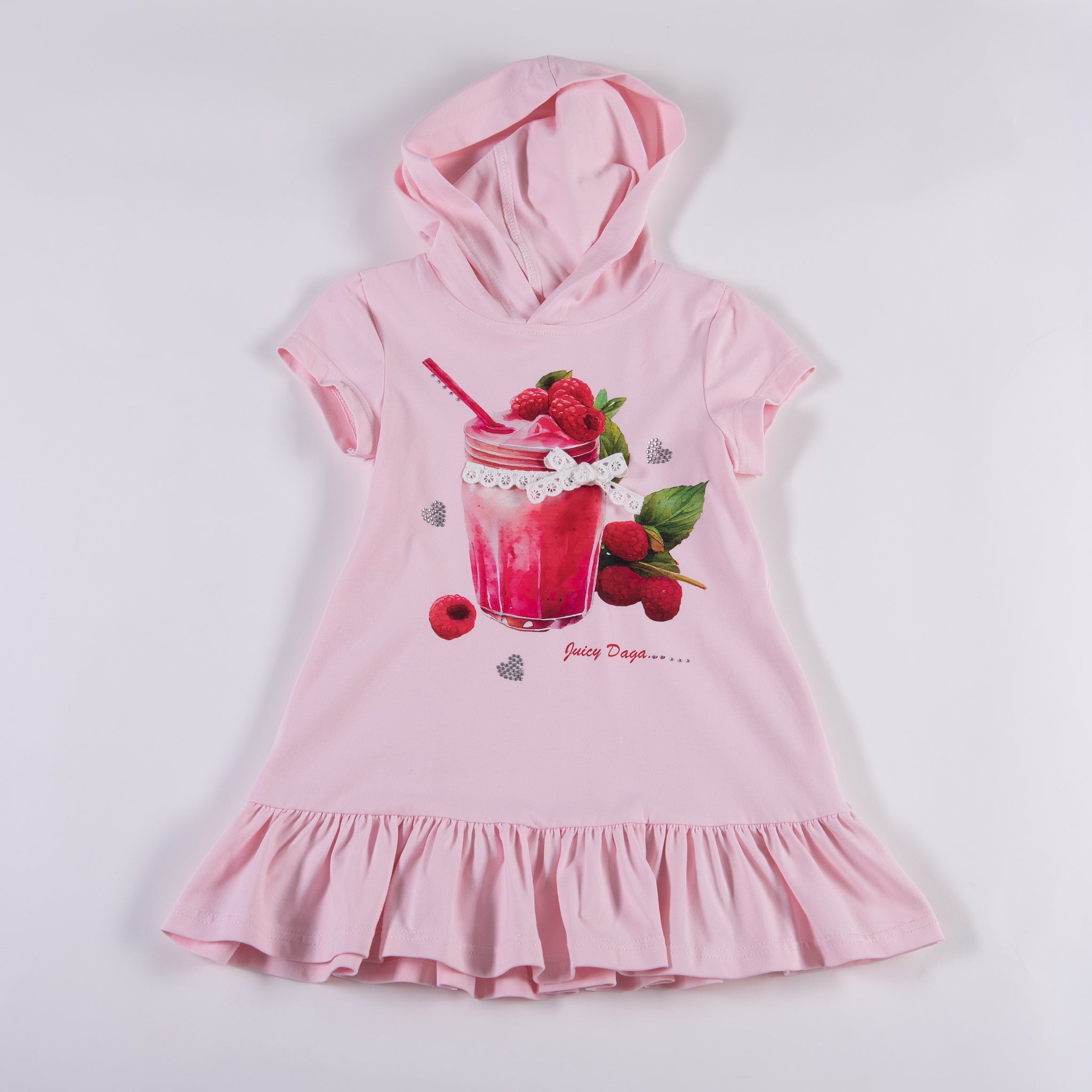 Daga Juicy Raspberry Hooded Dress