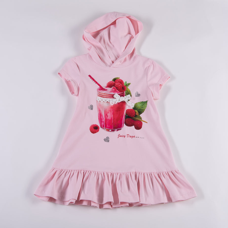 Daga Juicy Raspberry Hooded Dress
