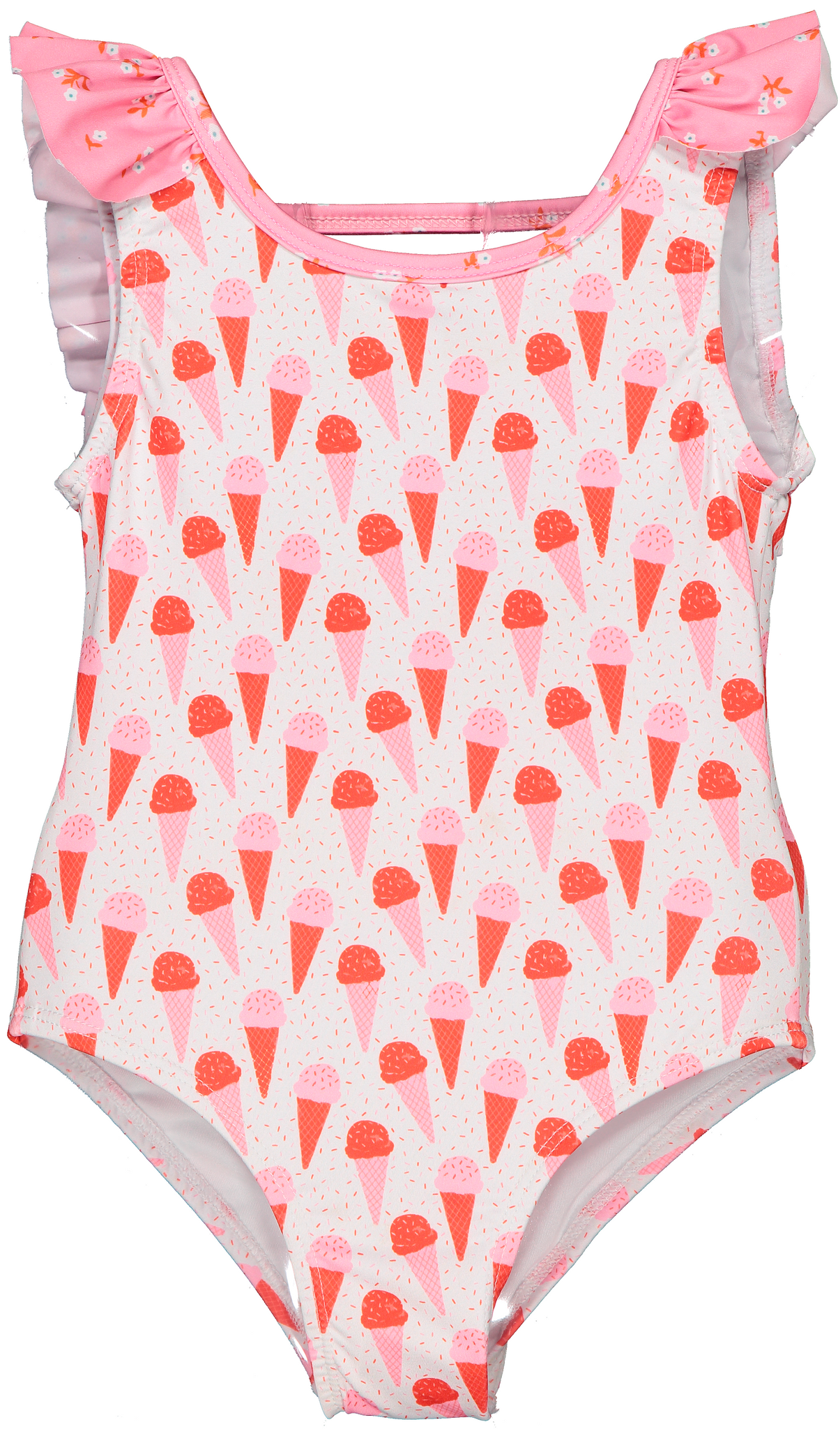 Paperboat Pink Ice Cream Print Swimsuit