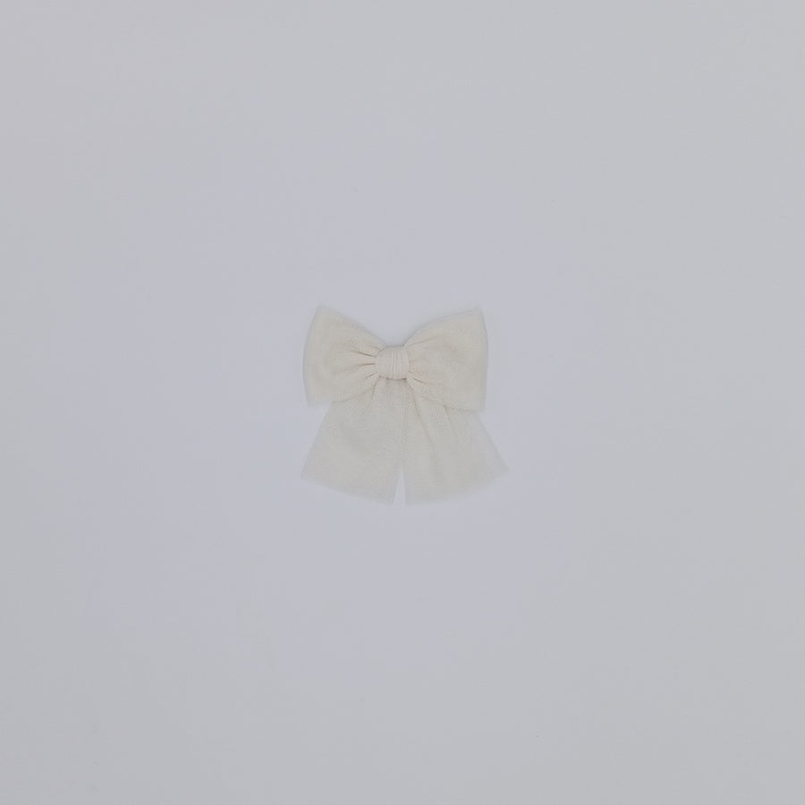 Rahigo White Tulle Hair Clip - PRE ORDER