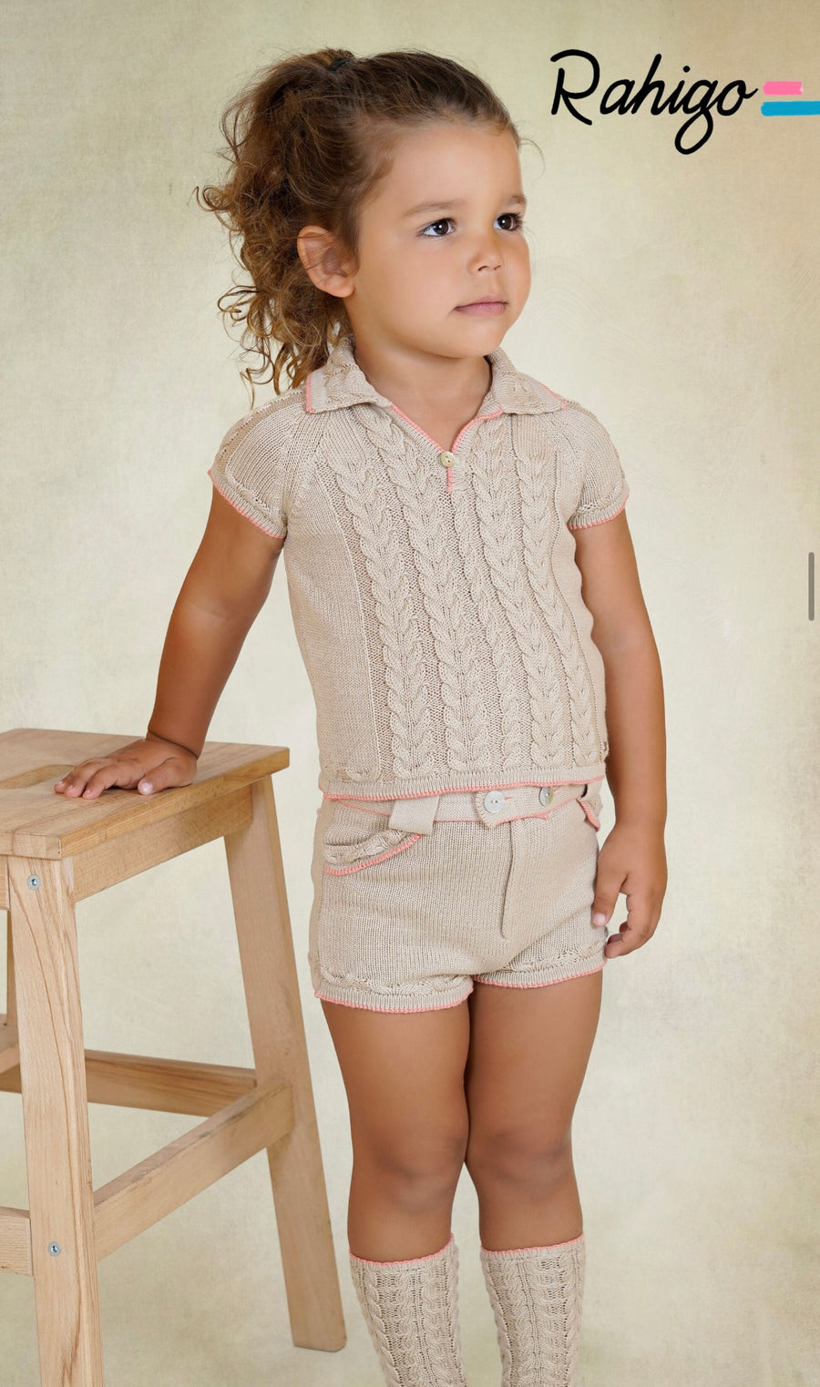 PRE ORDER - Rahigo Older Boys Camel 2 Piece Set