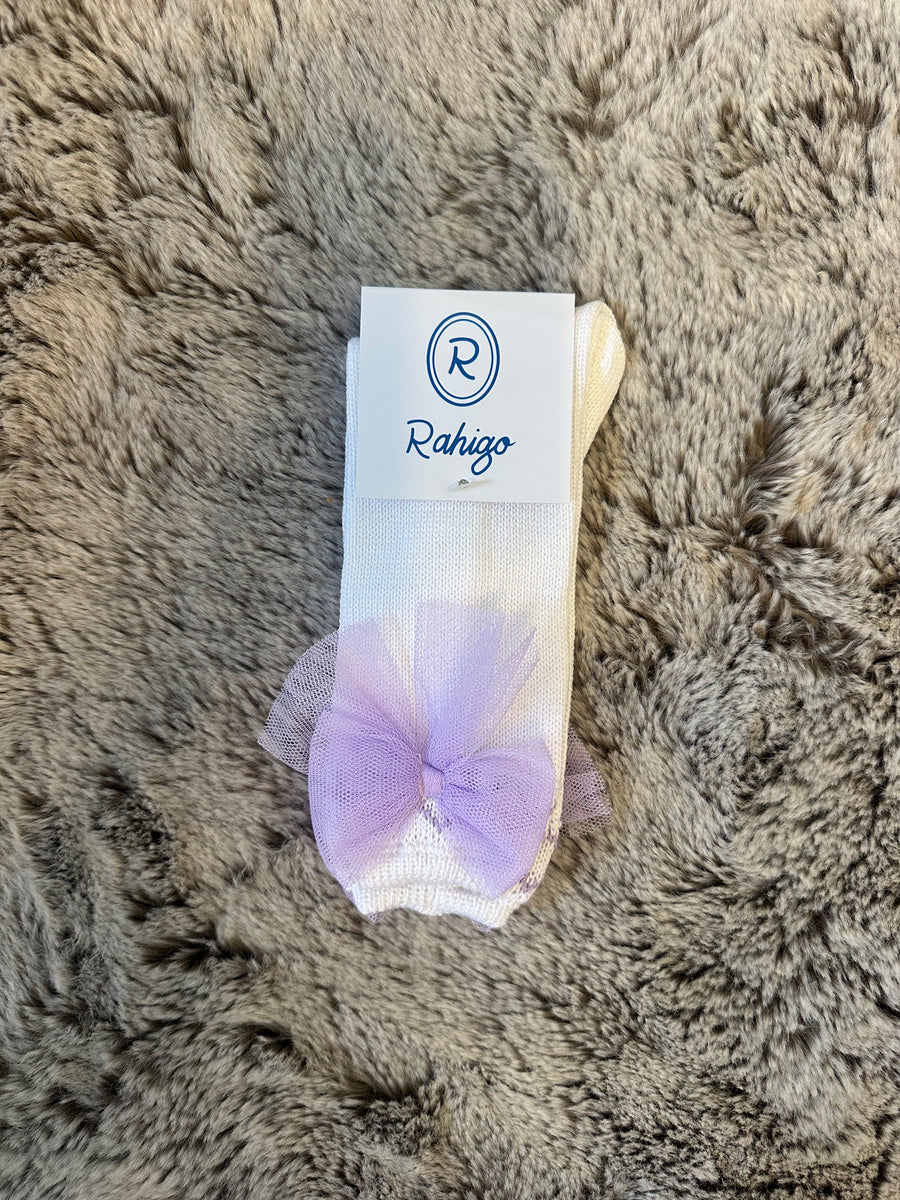 Rahigo Lilac & White Socks