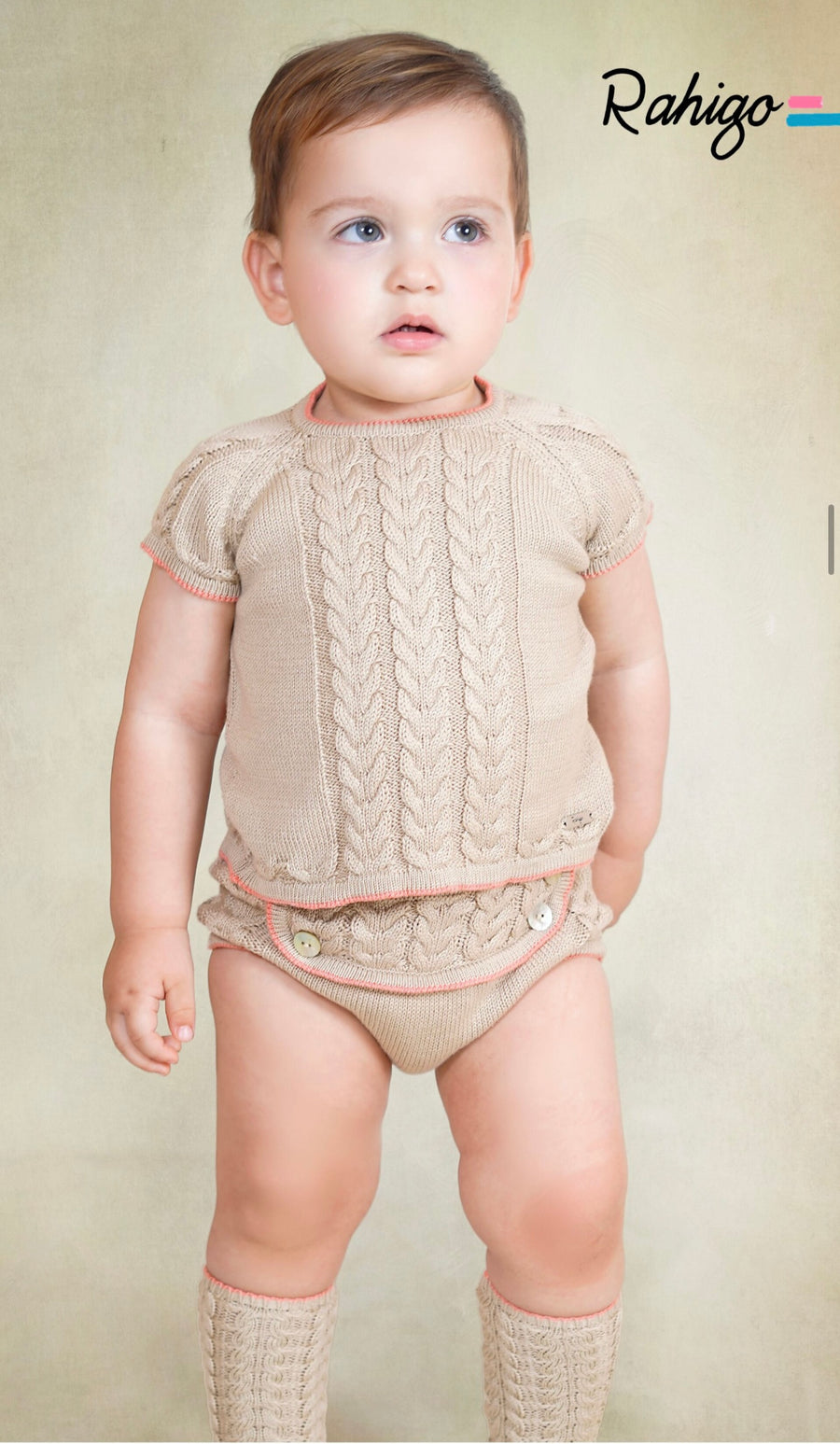 PRE ORDER - Rahigo Boys Camel 2 Piece Set