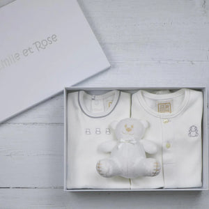 Emile et Rose Tatum White Unisex Gift Set