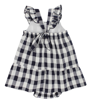 Rapife Navy & White Checked Sundress