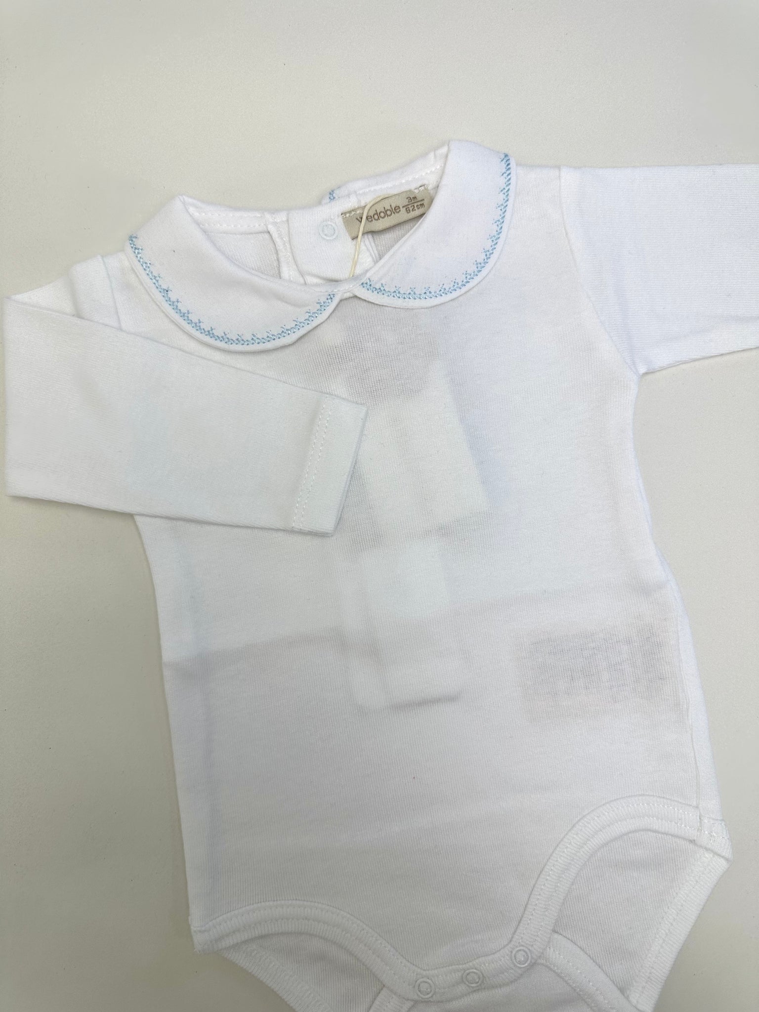 Wedoble White & Baby Blue Cross Stitch Body