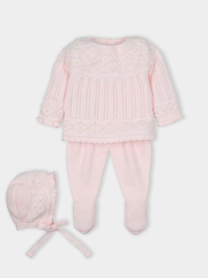 AW23 Mac Ilusion Baby Pink Knitted 3-Piece Set
