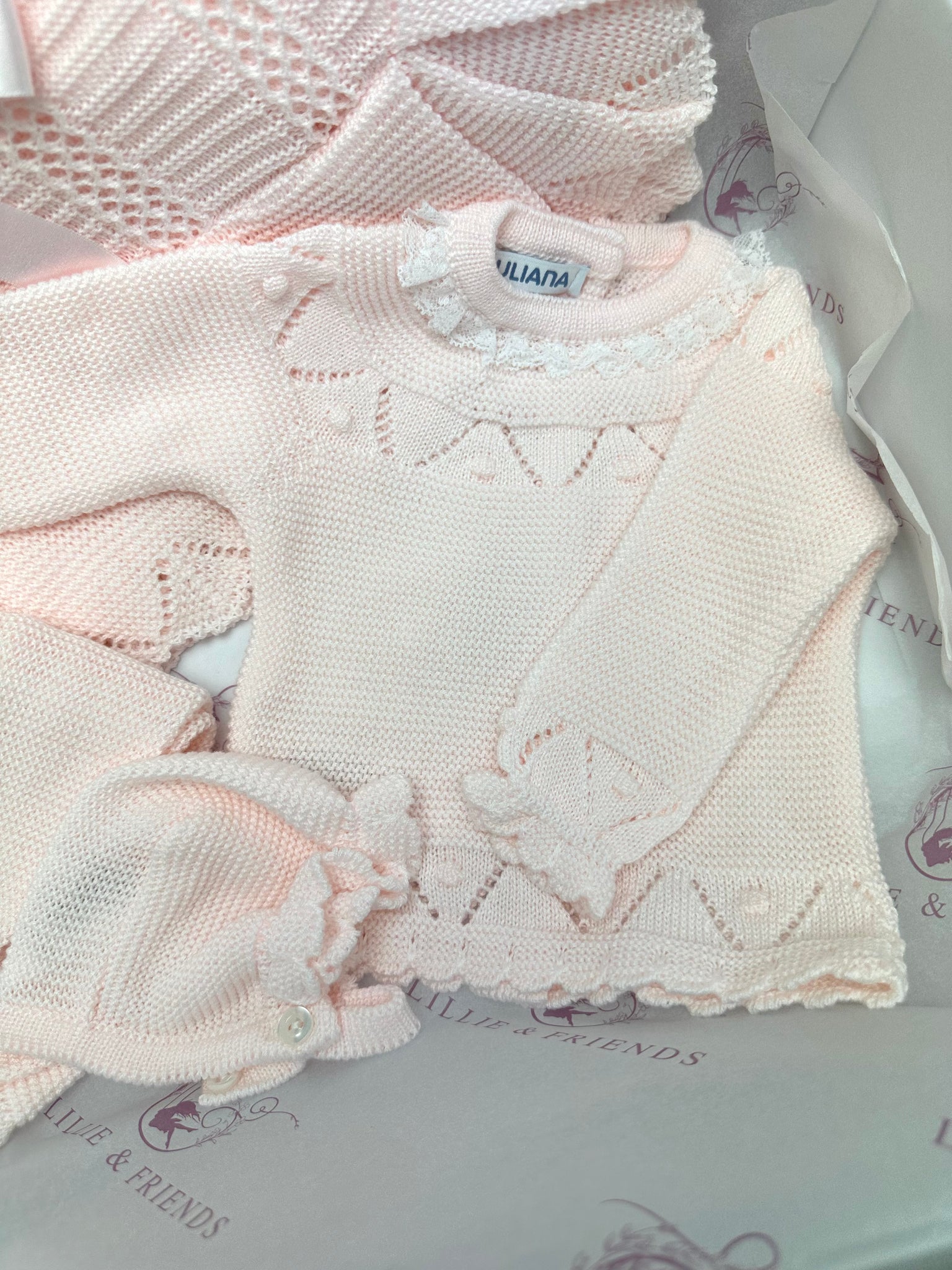 Juliana Baby Girl Knitted Gift Set