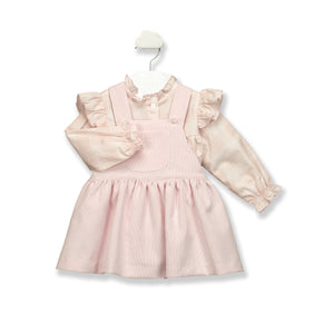 AW23 Babidu Pink Blouse & Corduroy Dress Set