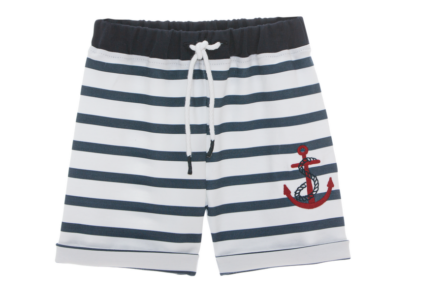 SS22 Patachou Navy & White Shorts