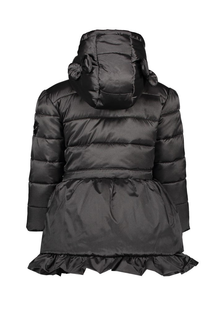 Le Chic Baby Girls Charcoal Puffer Coat