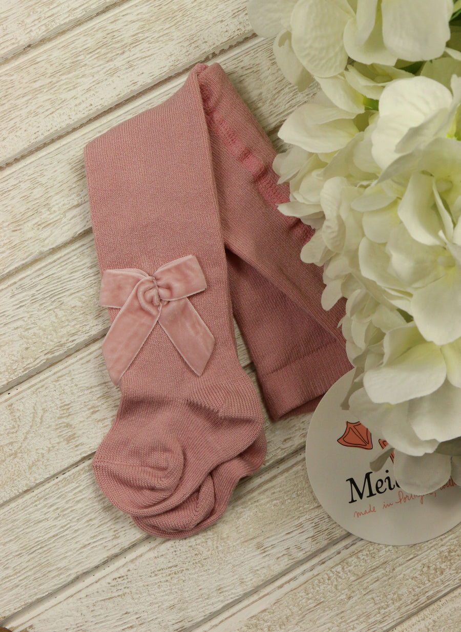 Meia Pata Dry Pink Coloured Velvet Tights