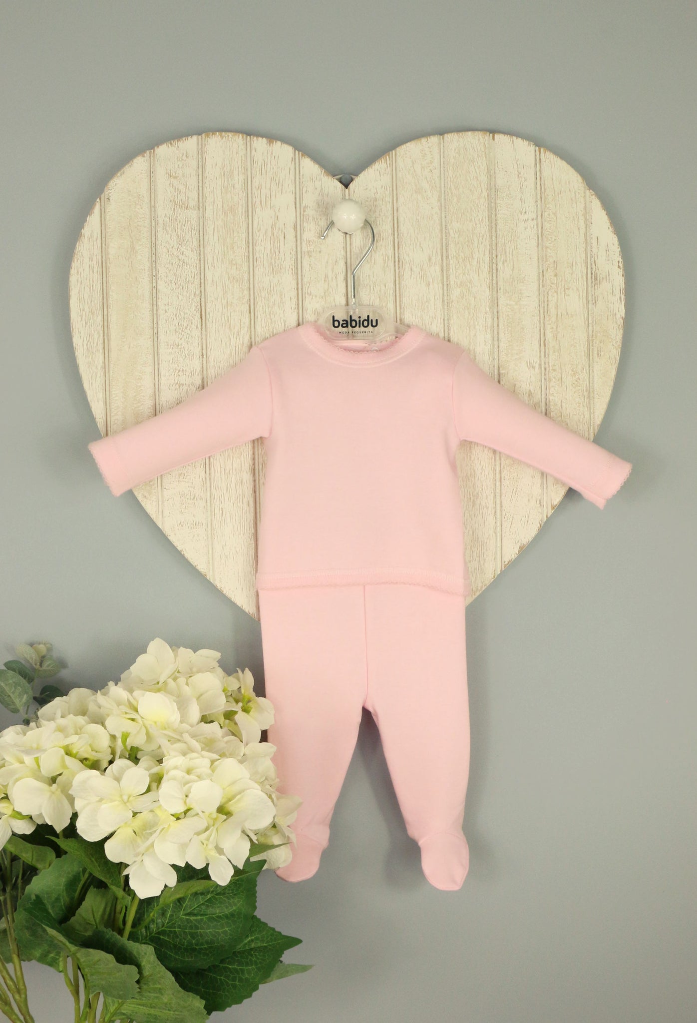 Babidu Pink 2 Piece Babygrow