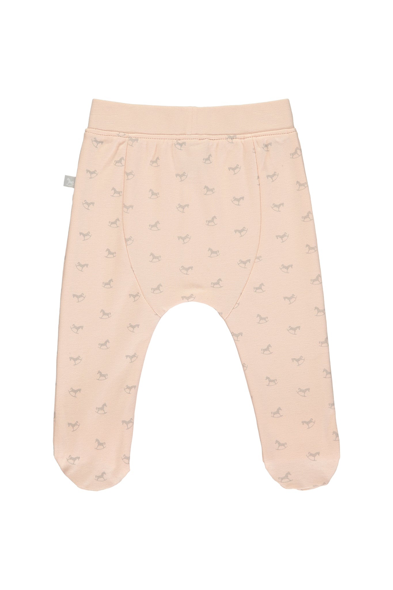 The Little Tailor Comfy Rocking Horse Print Pant - Pink