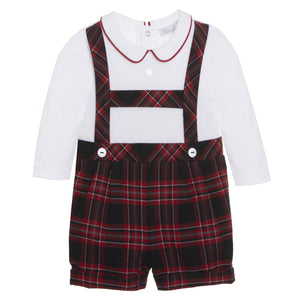 Patachou Red Tartan Romper