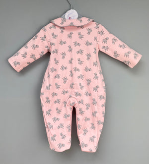 Rachel Riley Pink Lamb Print Babygrow