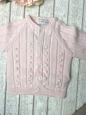Wedoble Baby Pink Wool Cardigan