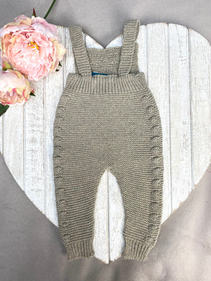 AW21 Neuces Kids Sand Dot Knitted Dungarees