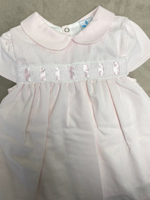 SS23 Sardon Pink & White Pinstripe Dress
