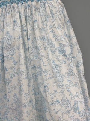 Rachel Riley Pastel Blue Hand Smocked Dress & Bloomer Set