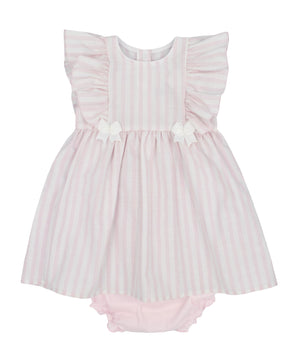 SS23 Rapife Pink & White Striped Dress & Pants Set
