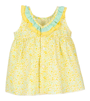 SS23 Calamaro Lemon Floral Ditsy Print Dress