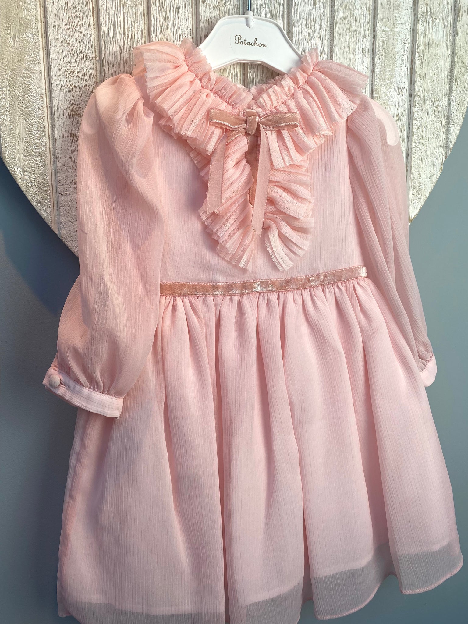 AW22 Patachou Pink Chiffon Occasion Dress