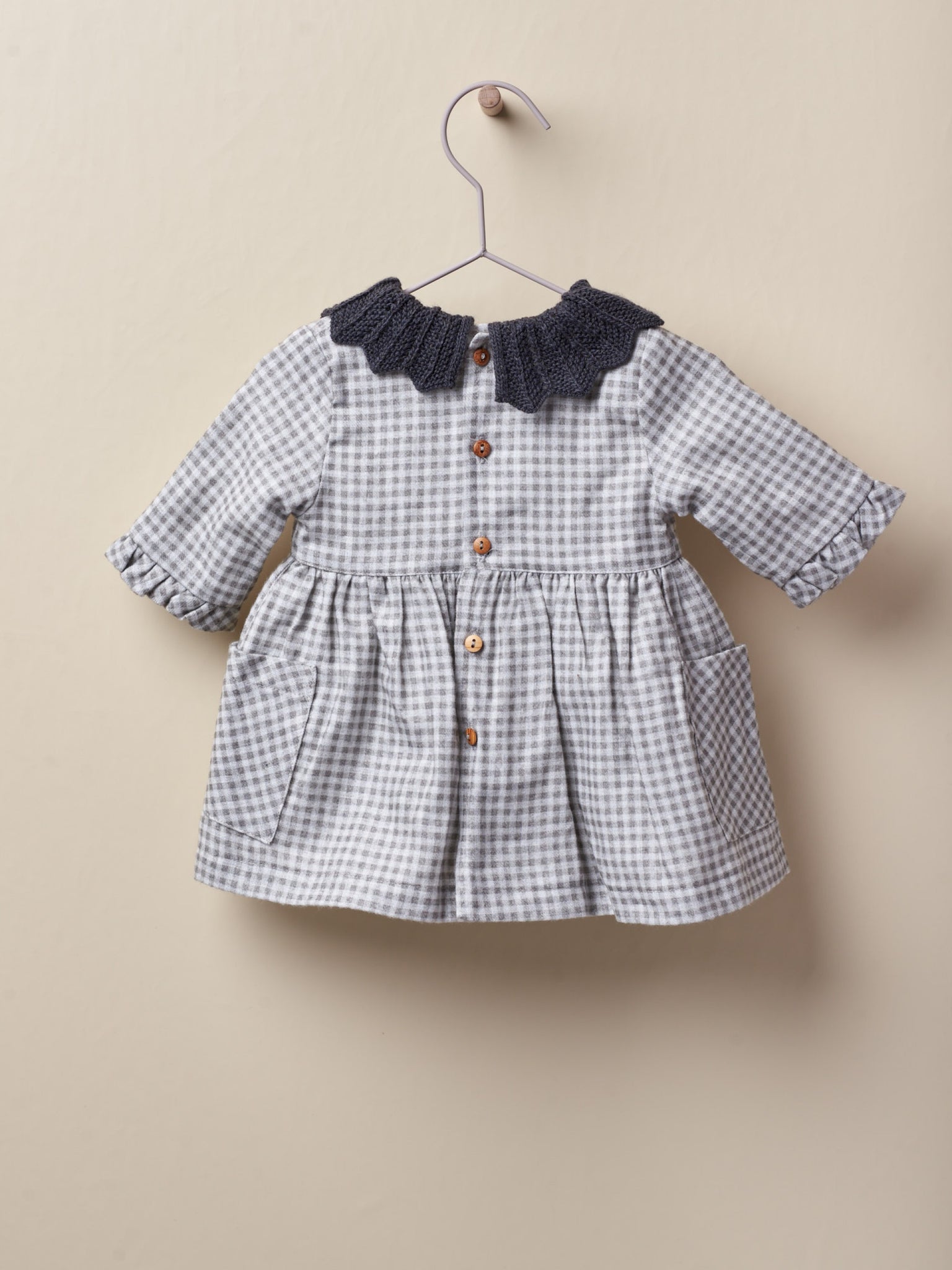 AW22 Wedoble Grey Gingham Dress