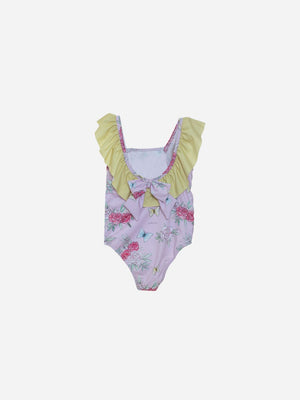 SS23 Patachou Girl’s Pink Floral Print Swimsuit