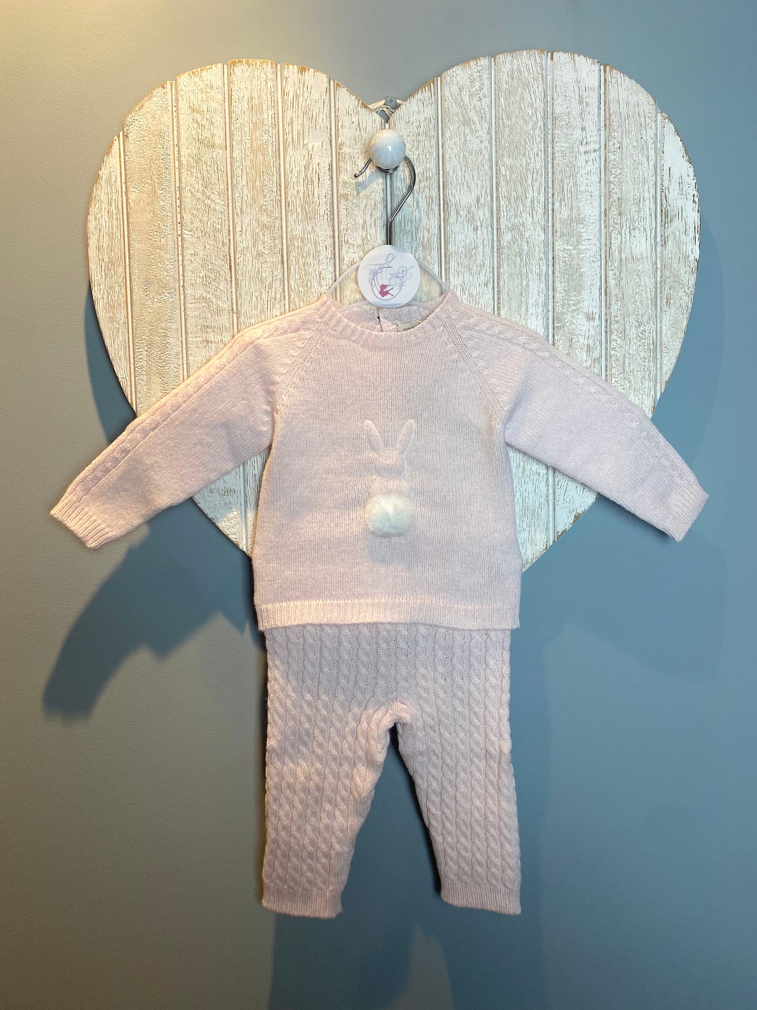 AW22 Wedoble Pale Pink Bunny Trouser Set