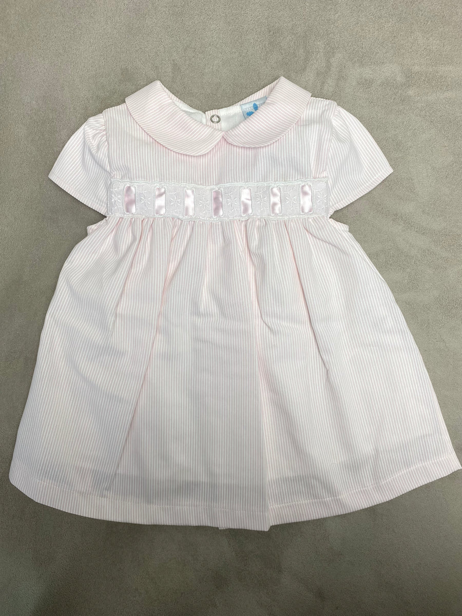 SS23 Sardon Pink & White Pinstripe Dress
