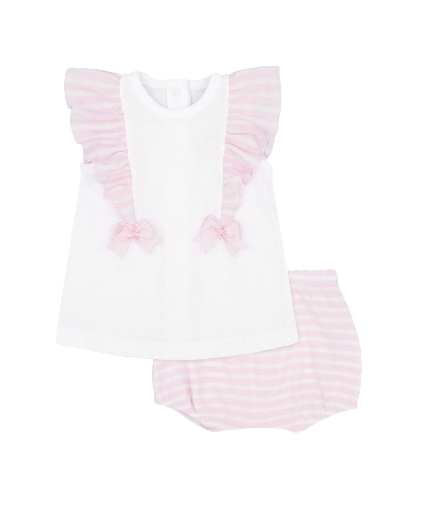 SS23 Rapife Pink & White Striped Jam Pants Set