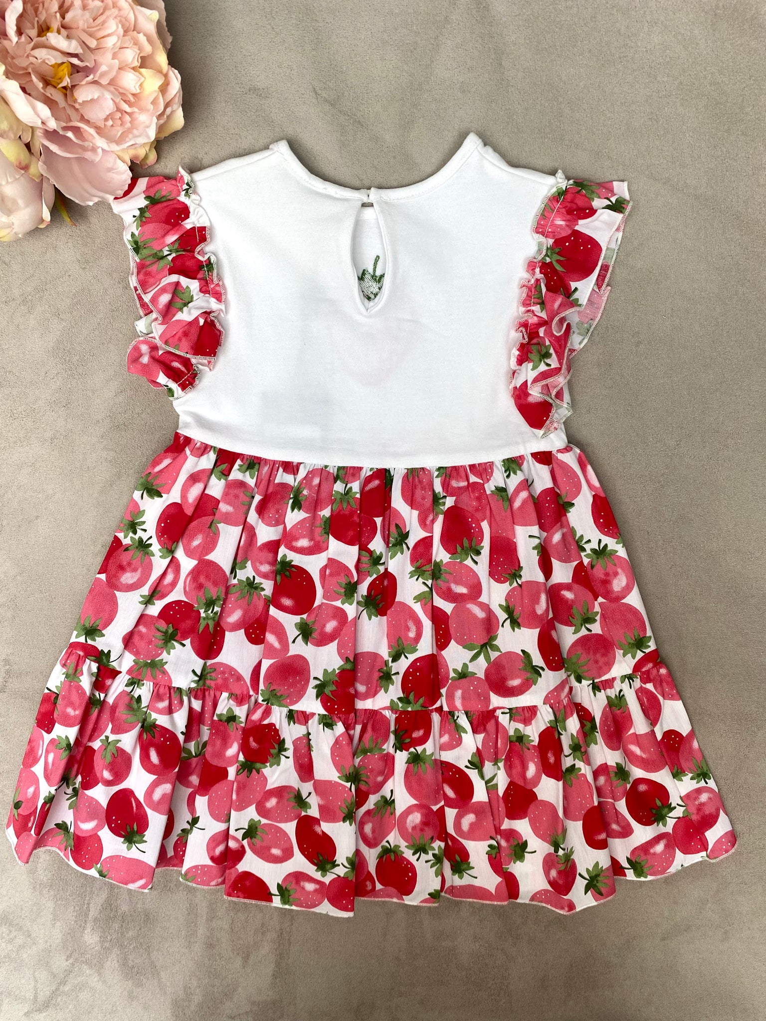 SS22 Piccola Speranza Strawberry Print Dress