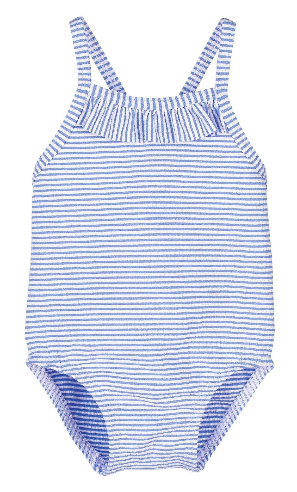 SS23 Calamaro Blue & White Striped Swimsuit