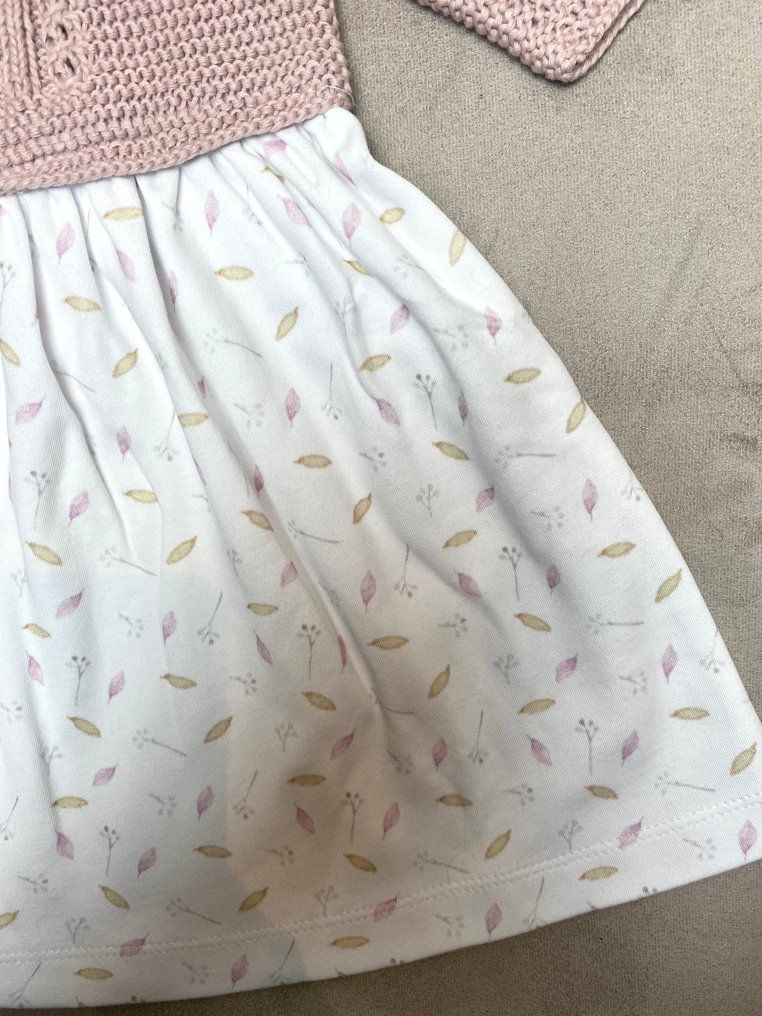 SS22 Mariposa Bebe Dusky Pink Half Knit Dress