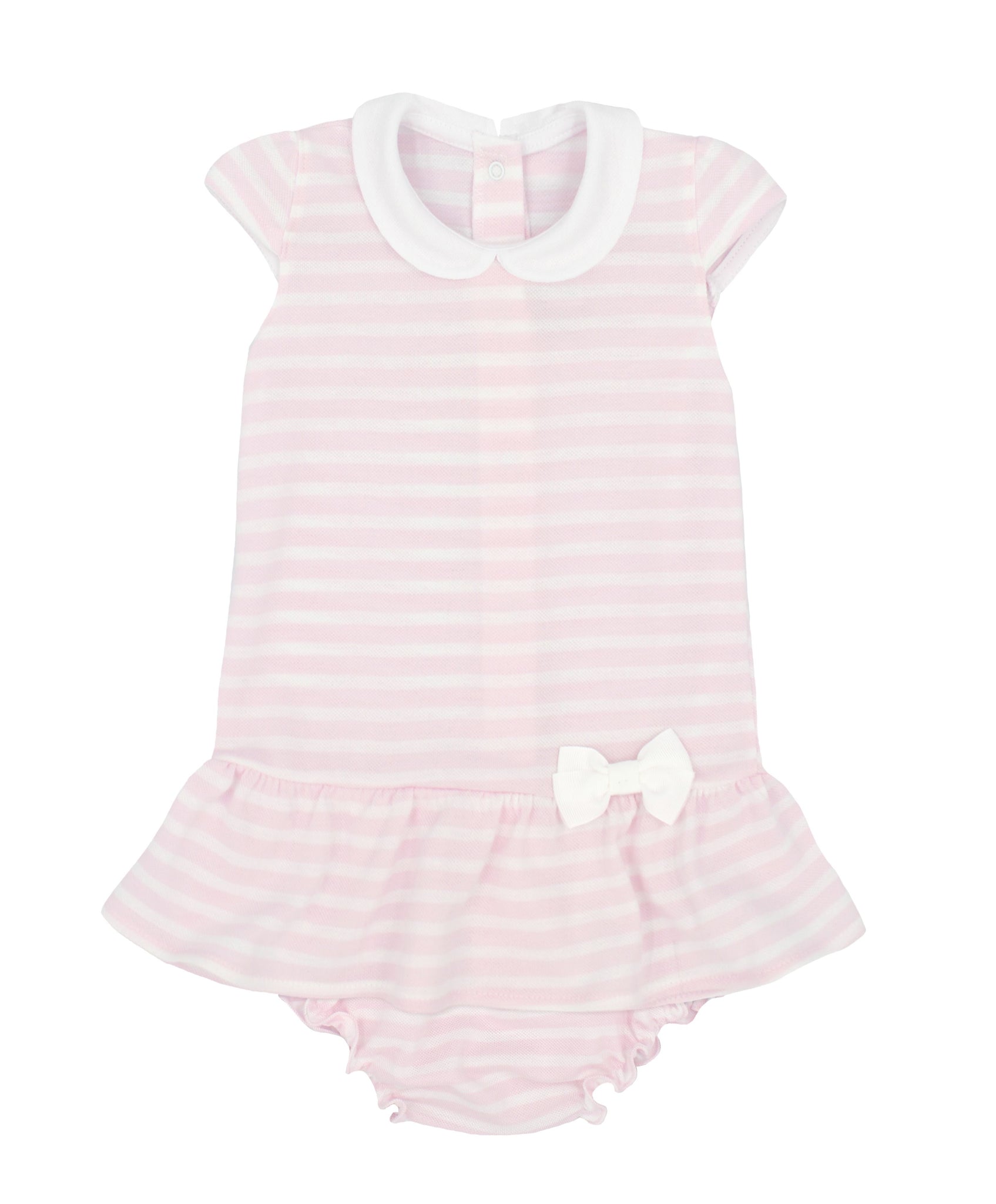 SS23 Rapife Pink & White Striped Dress & Pants Set