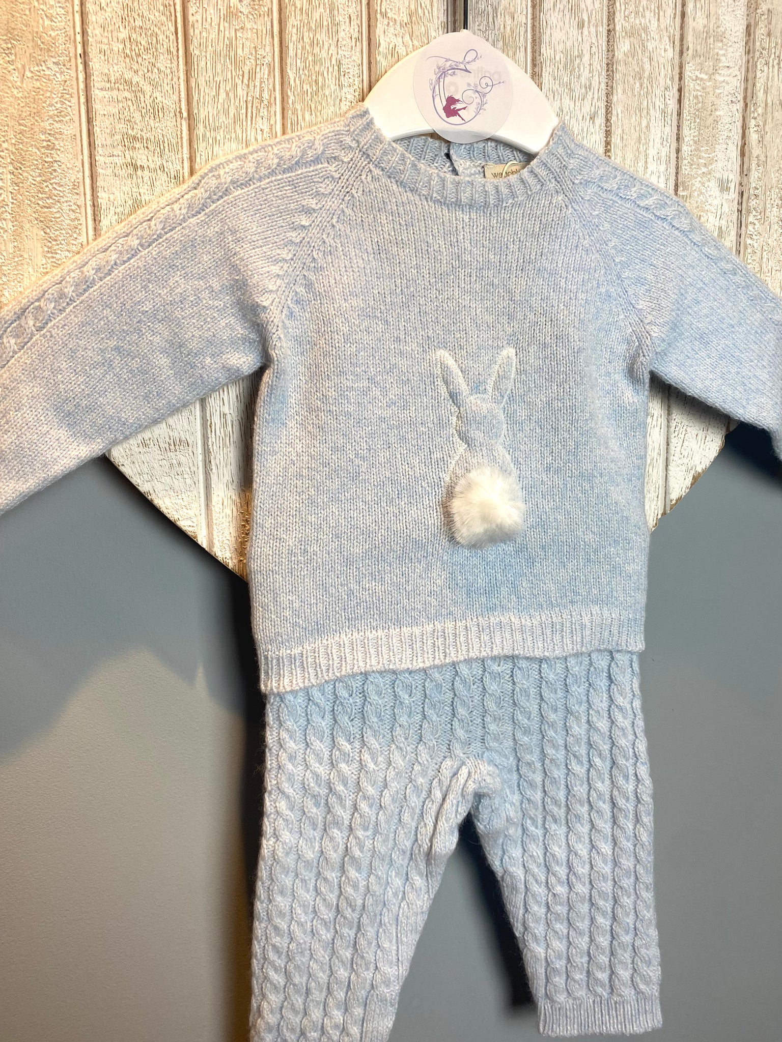 AW22 Wedoble Baby Blue Bunny Trouser Set